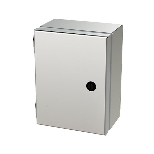 1/4 Turn Latch Electrical Enclosures, 8 in H, 4 in D, 6 in W, NEMA 3R, 4, 4X, 12, 13